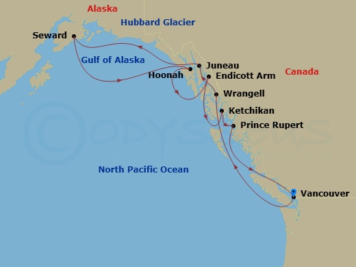 map of itinerary