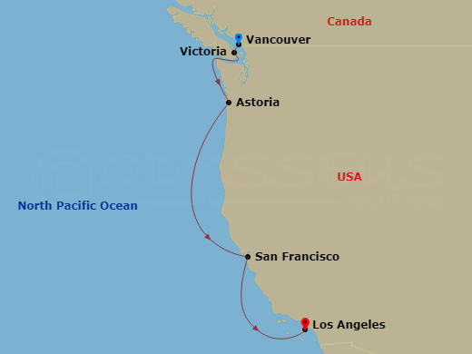 map of itinerary