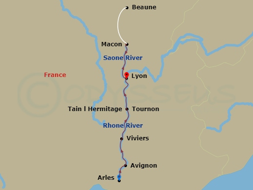 map of itinerary