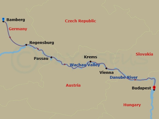 map of itinerary