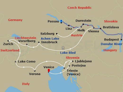 map of itinerary