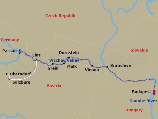 map of itinerary