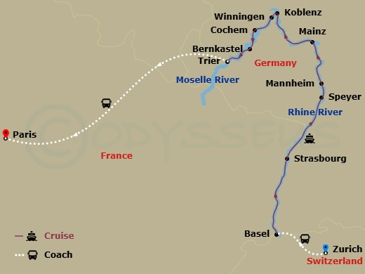 map of itinerary