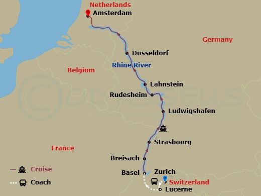map of itinerary